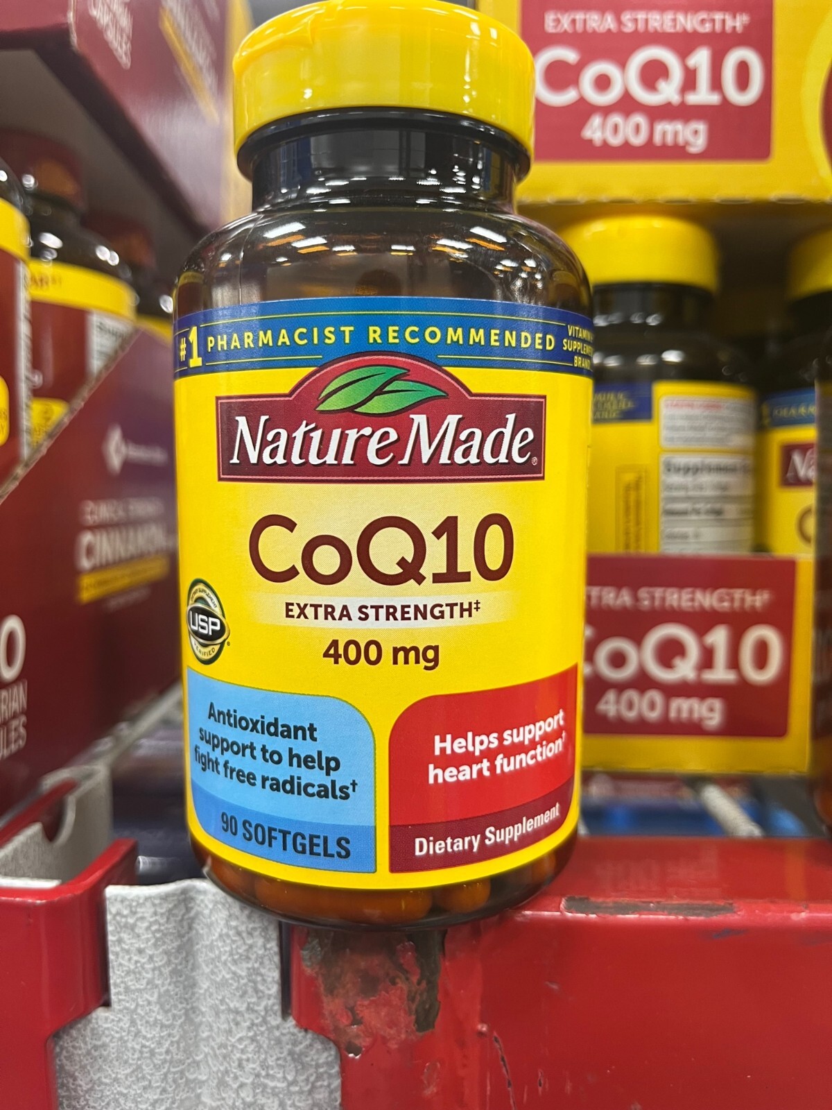 Nature Made CoQ10 400 mg. 90 Softgels Heart Health Energy Product. Exp2027-2028