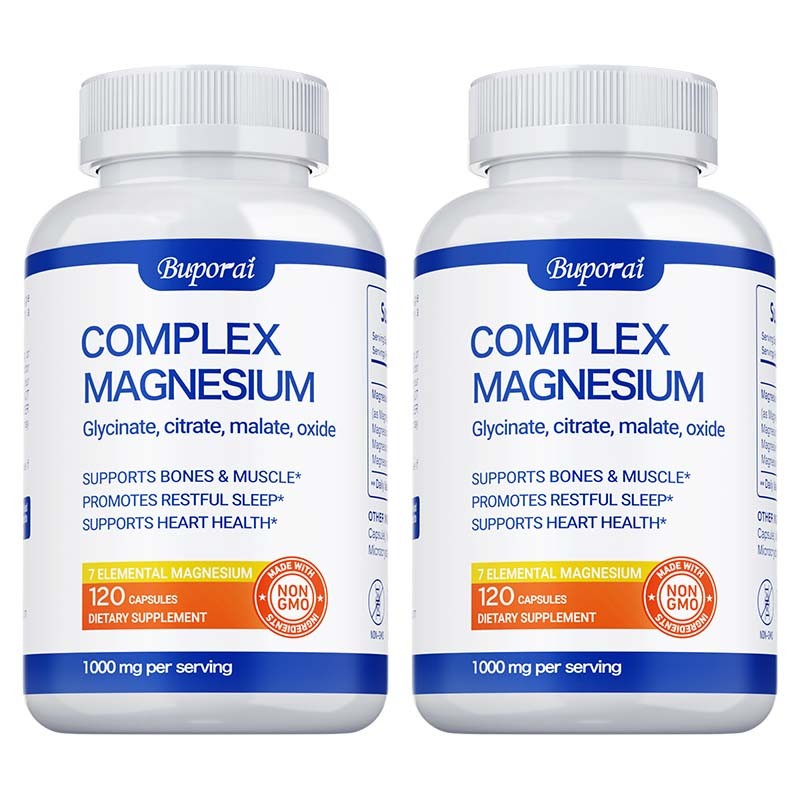 Magnesium Complex 240pcs – Bone, Muscle & Heart Health, Stress & Anxiety Relief