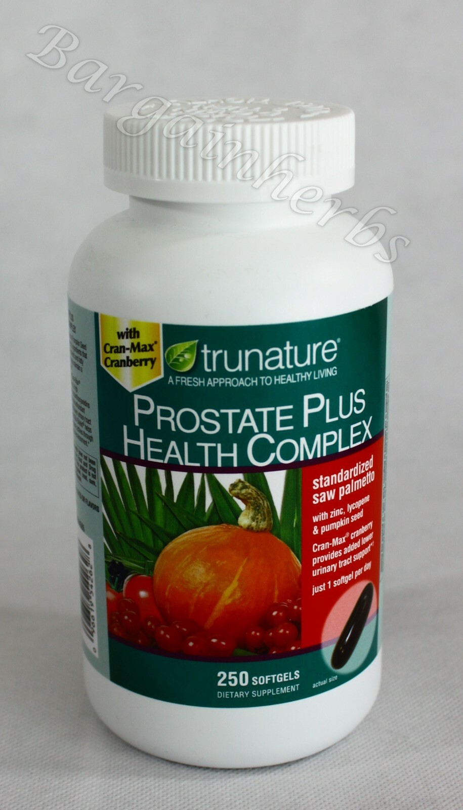 Trunature Prostate Plus Health Complex 250 Softgels Free Shipping Exp 02/2026