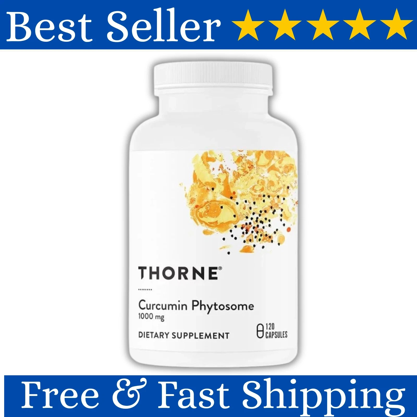 Sealed Thorne Curcumin Phytosome 1000mg Dietary Supplement 120 Capsules US.