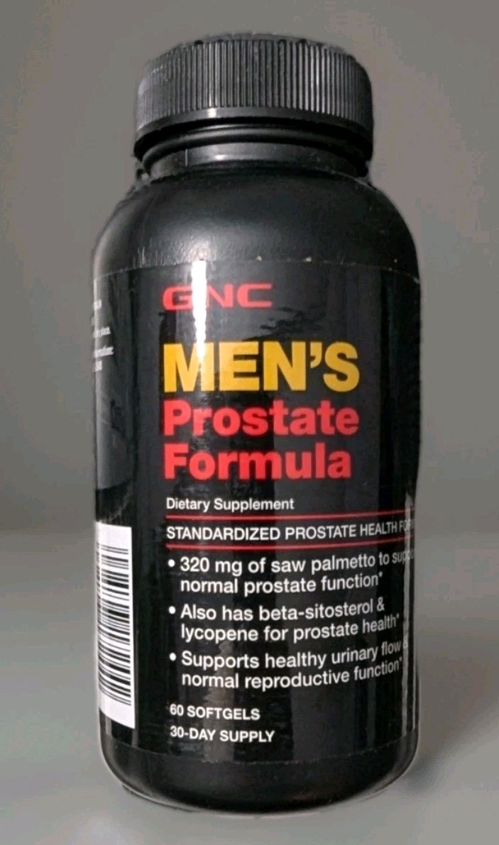 Lot of 2 GNC Mens Prostate Formula 60 Ct x2 320mg Saw Palmetto Zinc Copper 12/27
