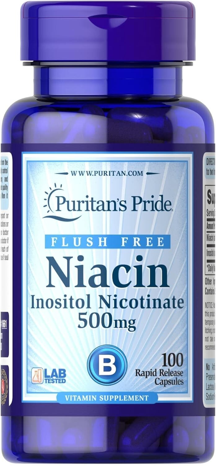 Puritan’s Pride Niacinamide 500 mg – 100 Tablets