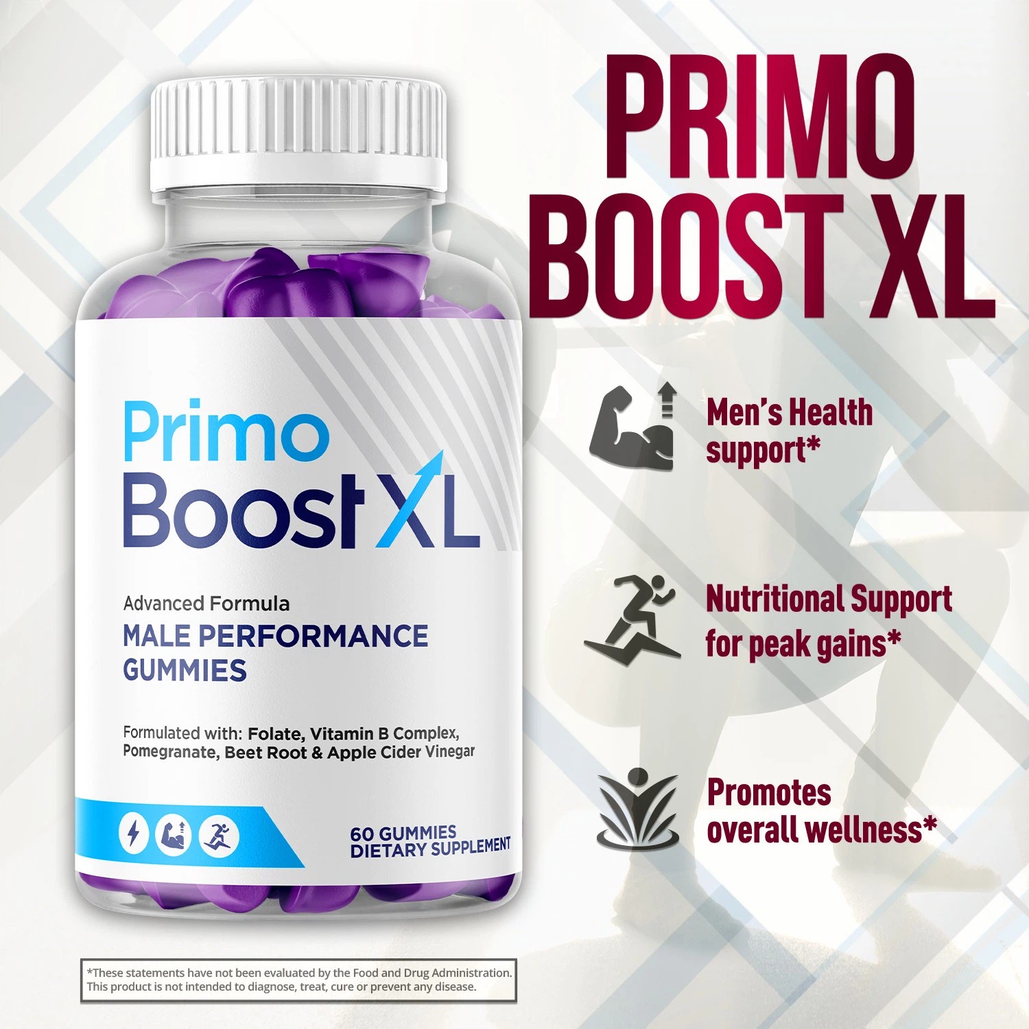 (1 Pack) Male Gummies Maximum potency Advanced Formula Advanced Formula