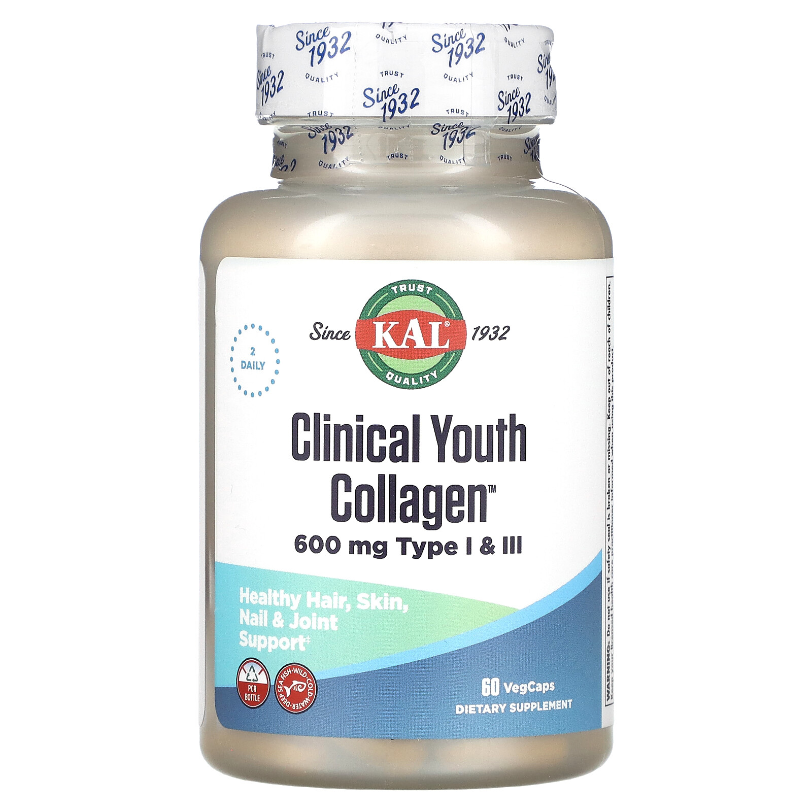 Clinical Youth Collagen, 60 VegCaps