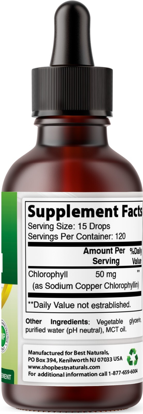 2 Pack Best Naturals Liquid Chlorophyll Drops – 50 mg