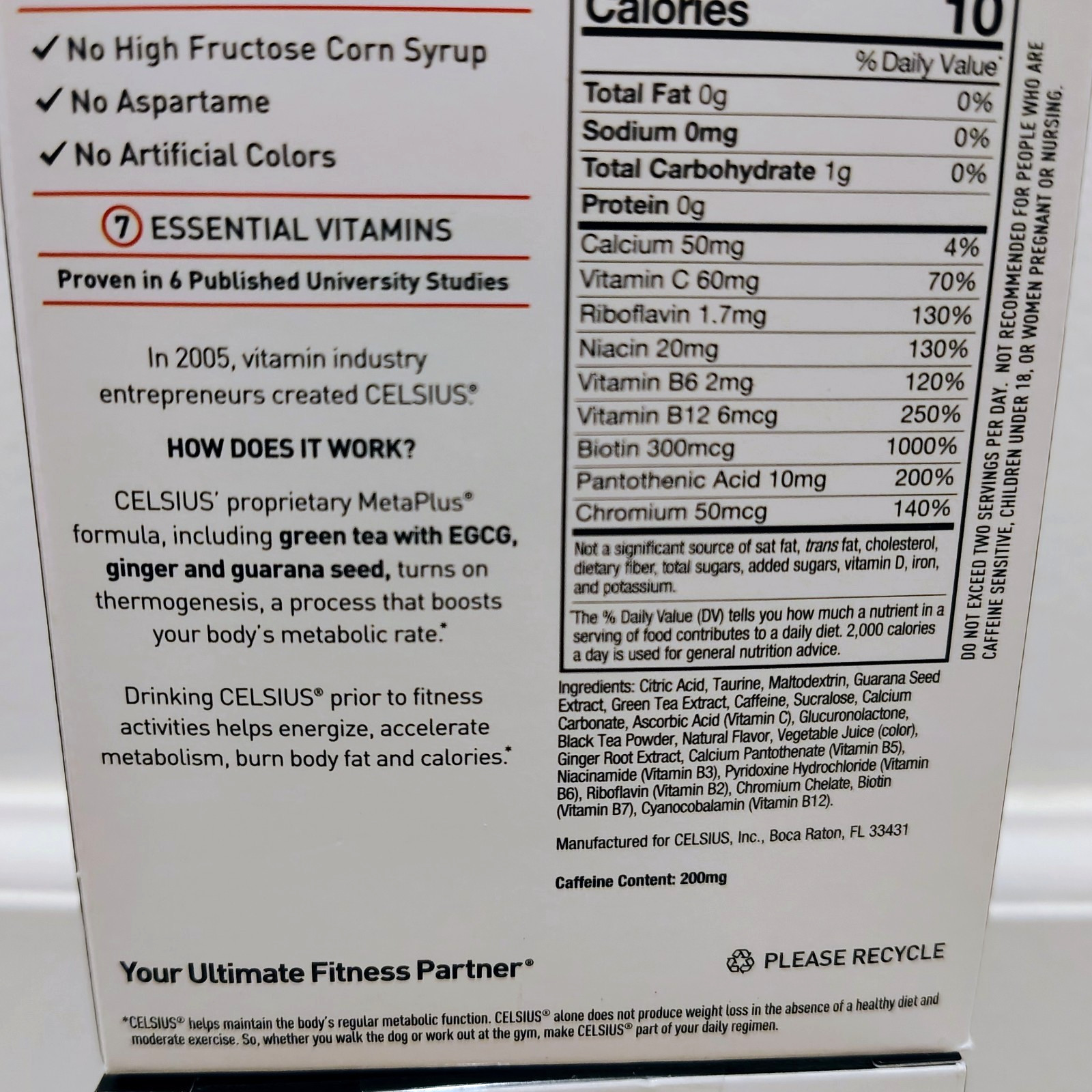 Celsius Essential Energy Drink Mix Strawberry Coconut Zero Sugar – 56-count