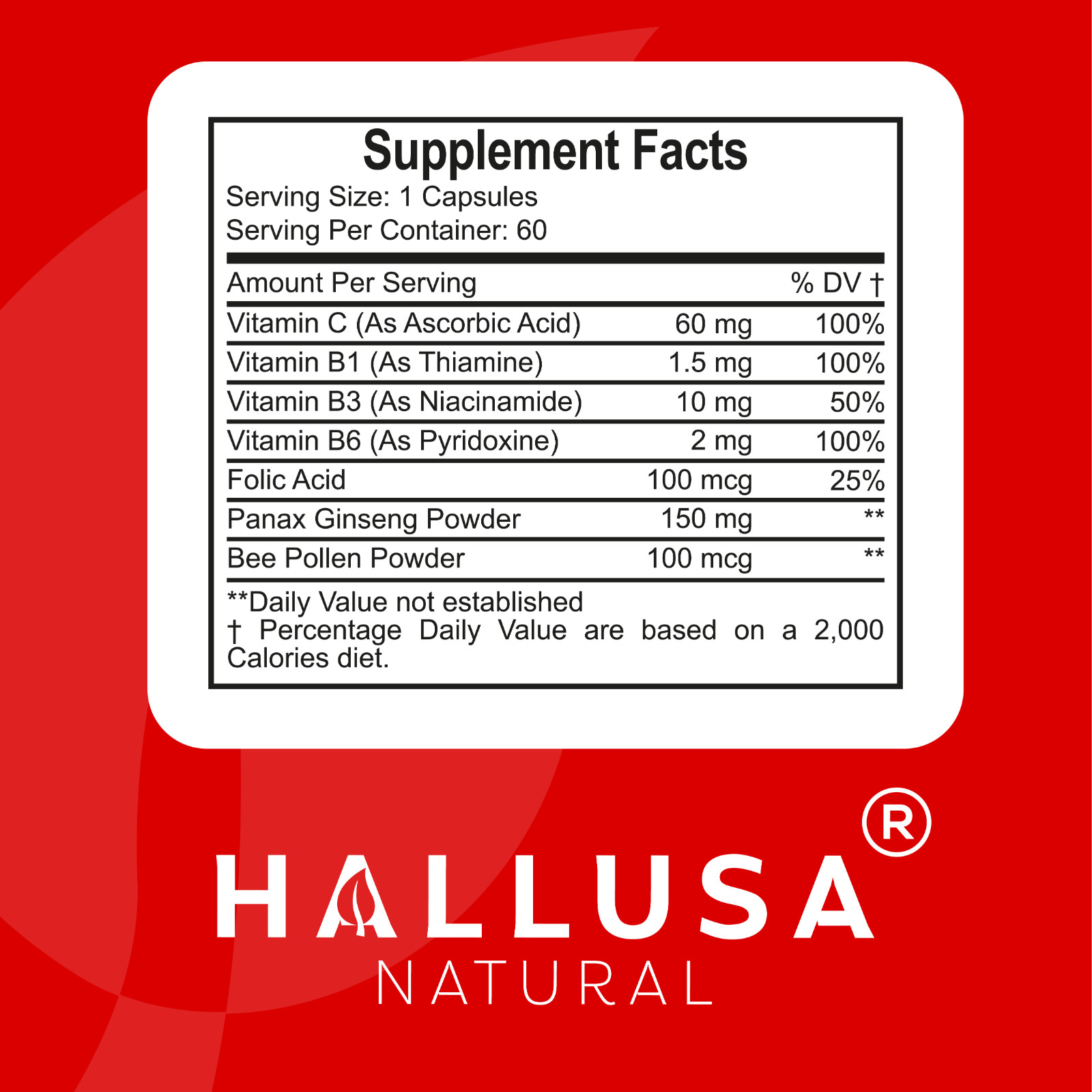 ENERGY – Enhance Vitality, Stamina & Mental Focus – Performance Booster – 60 Cap