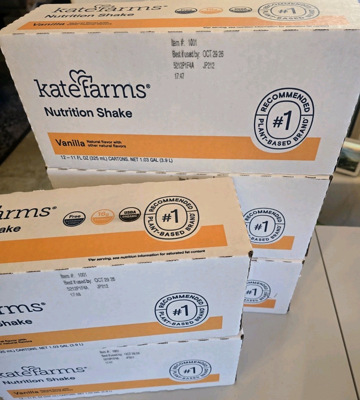 Kate Farms Standard Sole-Source Nutrition Shake Vanilla 60 x 11 Fl oz NEW