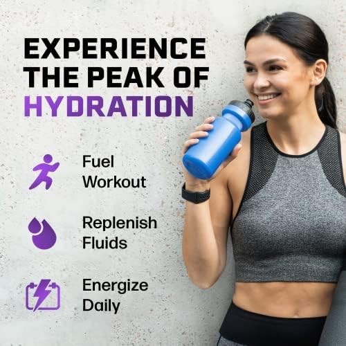 PeakH20 Electrolytes Powder Hydration Packets | Blackberry | 72 Servings | Su…