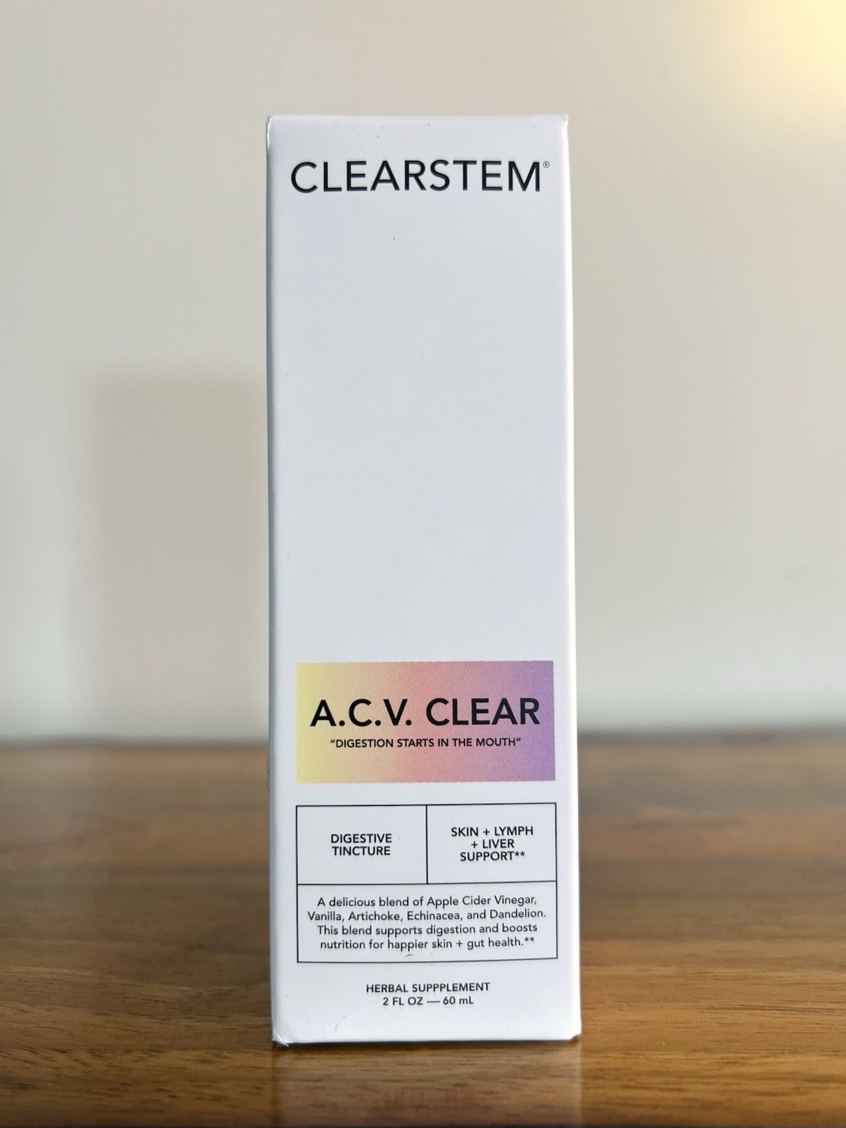 Clearstem A.C.V. Clear Digestive Tincture – Herbal Supplement 2 fl oz -Ex 12/26