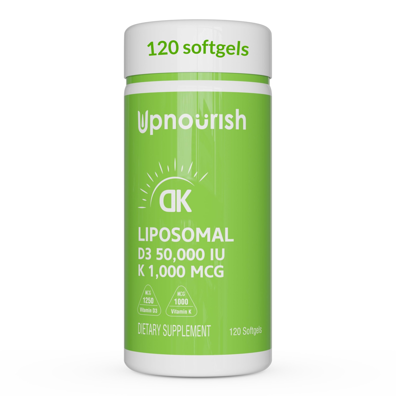 UpNourish Liposomal Vitamin D3 50000 IU (Vitamina D3 de 50000) with 1000 mcg …