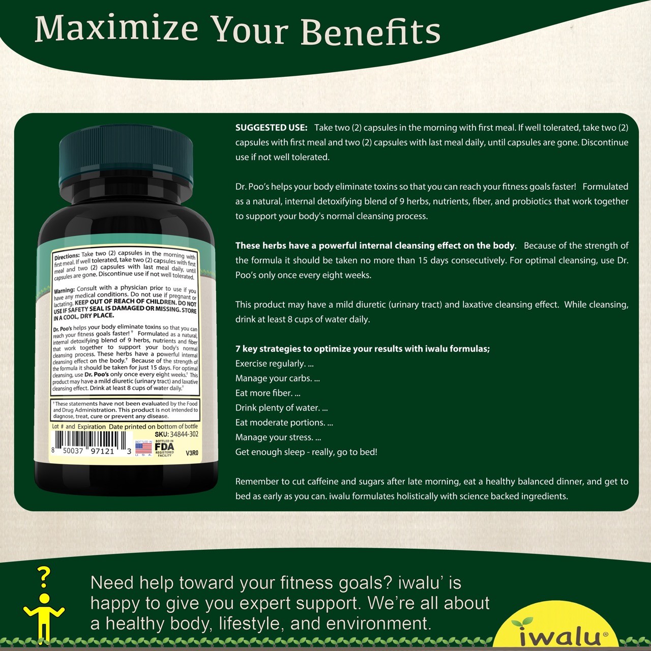 DR POOS | #1 Stomach Detox | *FAST FREE SHIPPING* Same Day – USA MADE