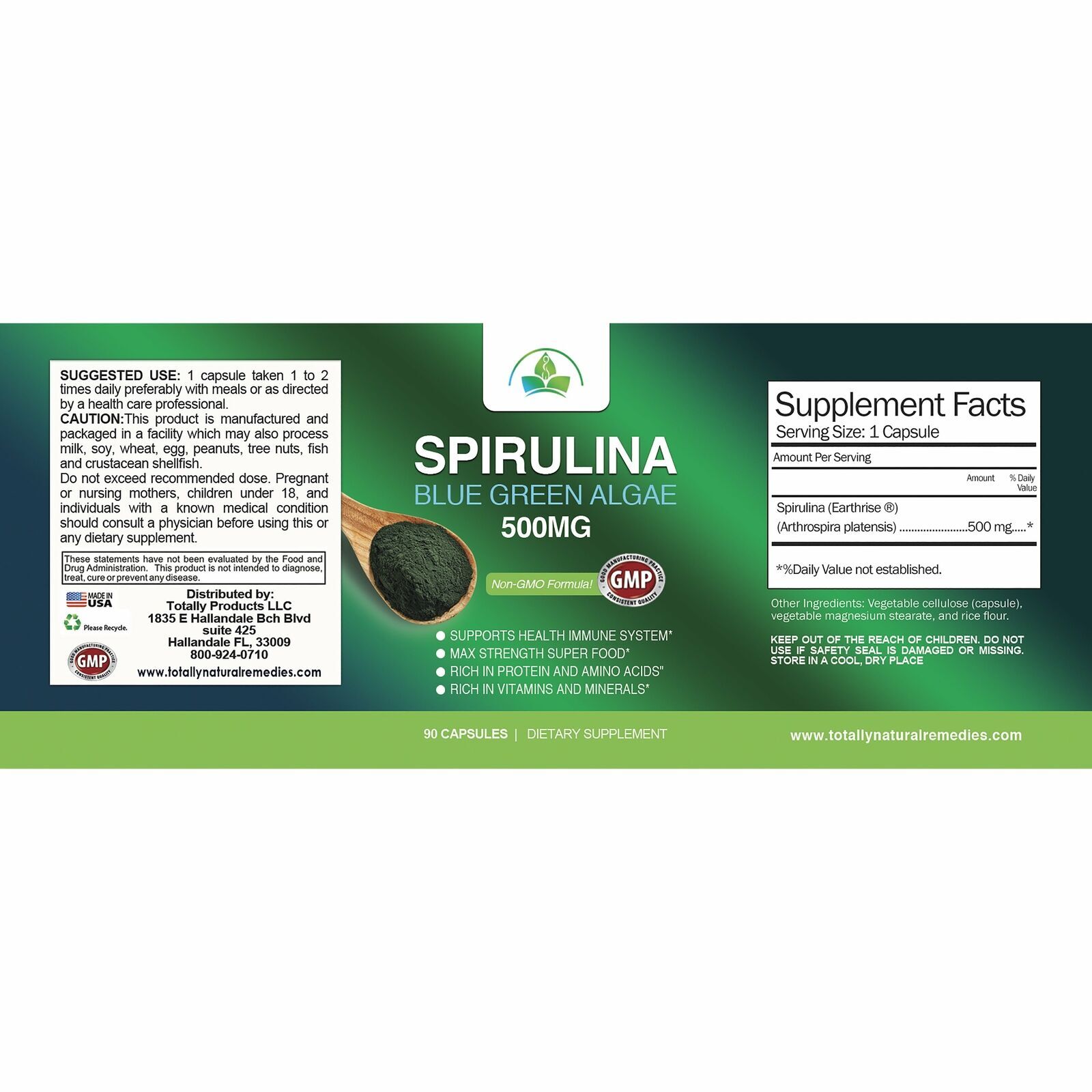 Brazilian Belly Weight Management & Spirulina Algae Immune Support Supplement