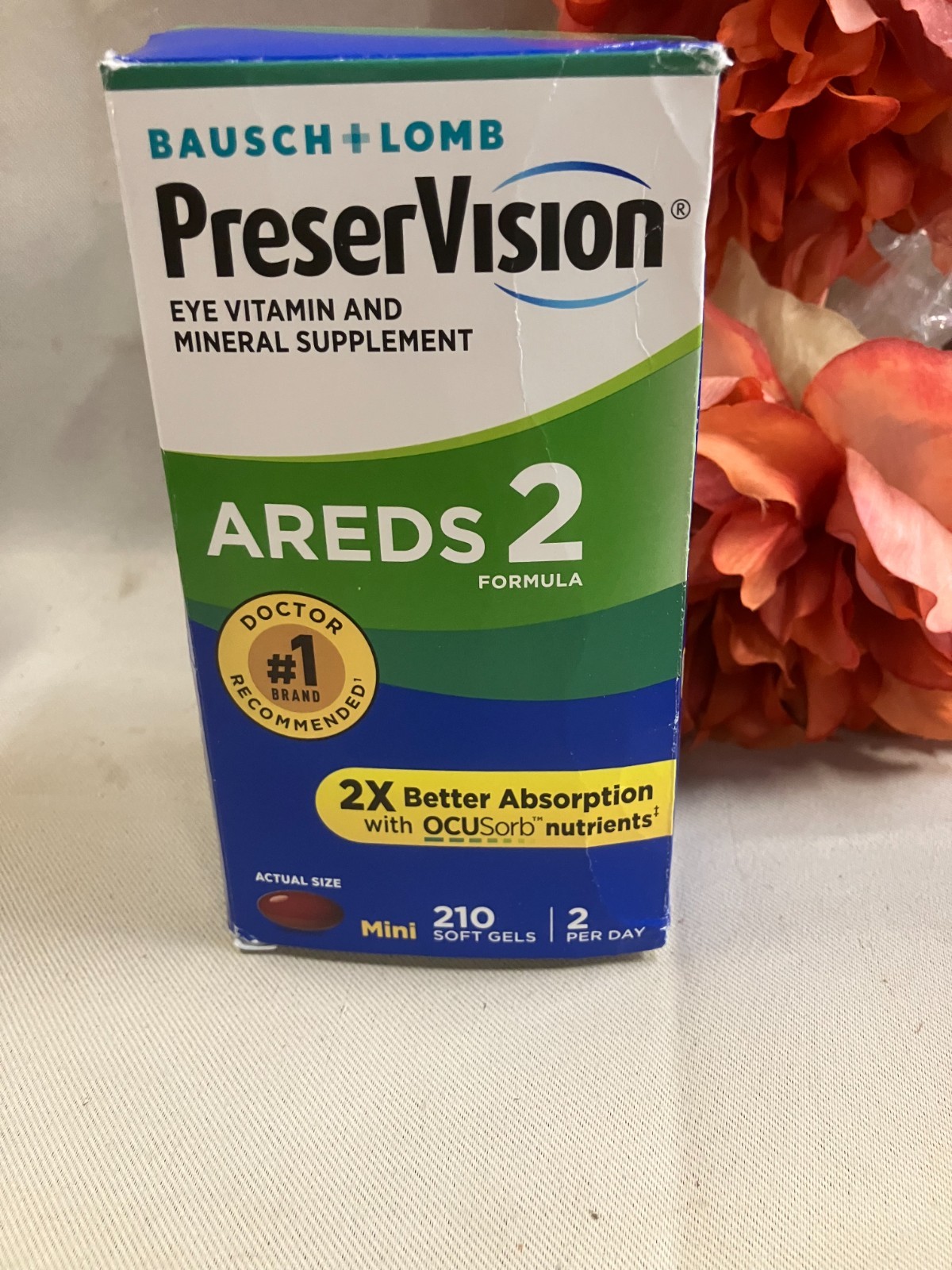 Bausch Lomb PreserVision AREDS 2 Formula 210 Soft Gels Eye Vitamin