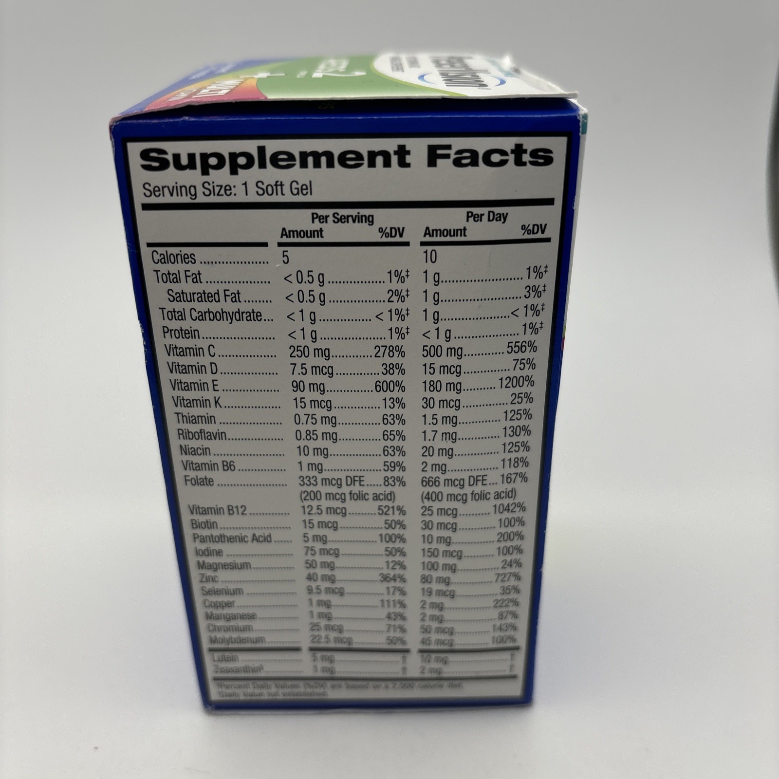 AREDS 2 + Multivitamin Formula for Eye Health – 100 Softgels Exp.04/2026