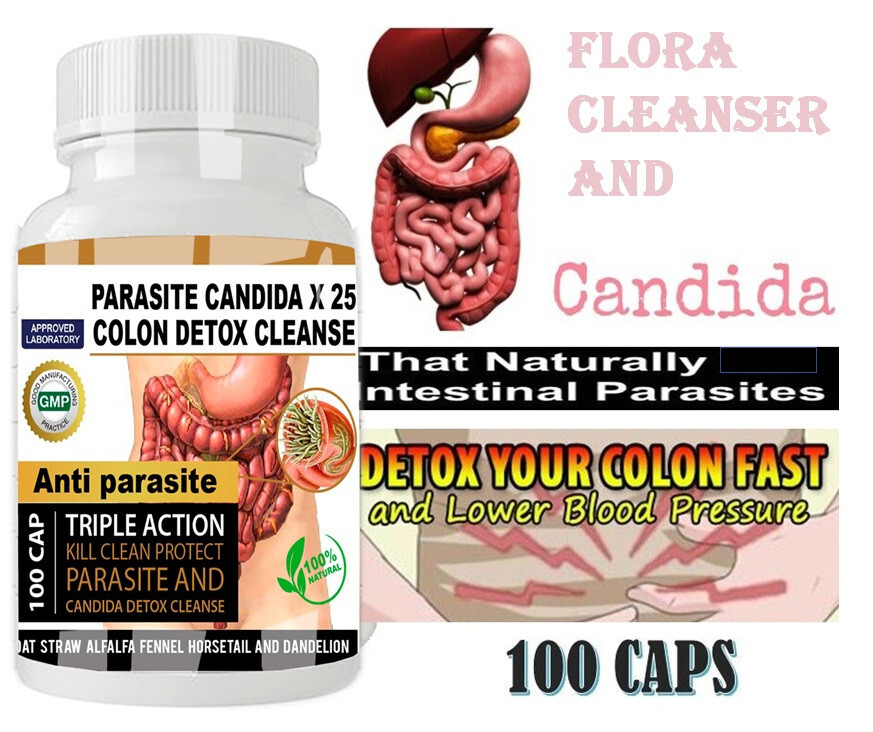 CANDIDA FUNGUS support CANDIDIASIS & Detox 100 CAPS USA MADE ORIGINAL