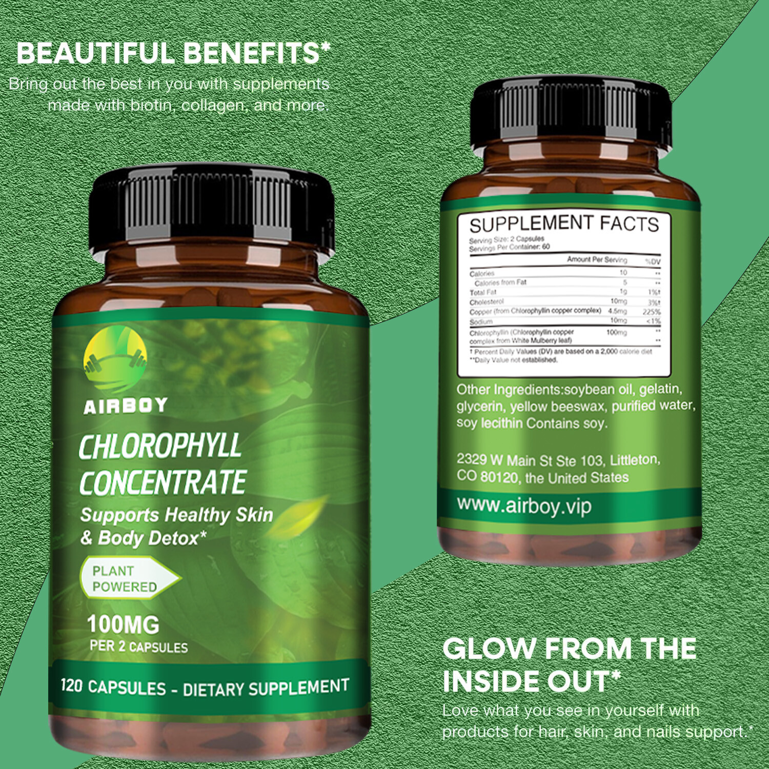 Chlorophyll Concentrate-Skin Health,Internal Deodorization,Detox,Immune Support