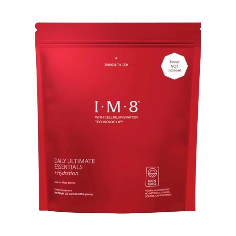 IM8 Daily Ultimate Ess entials + Hydration Powder Sachets 30 Acai Mixed Berries