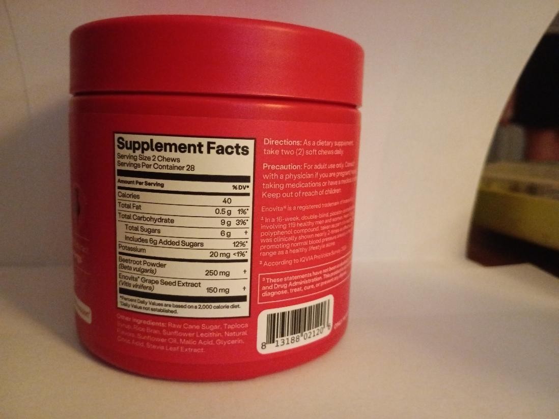 HUMAN n SUPER BEETS Heart Chews ~Blood Pressure Support 56 Ct