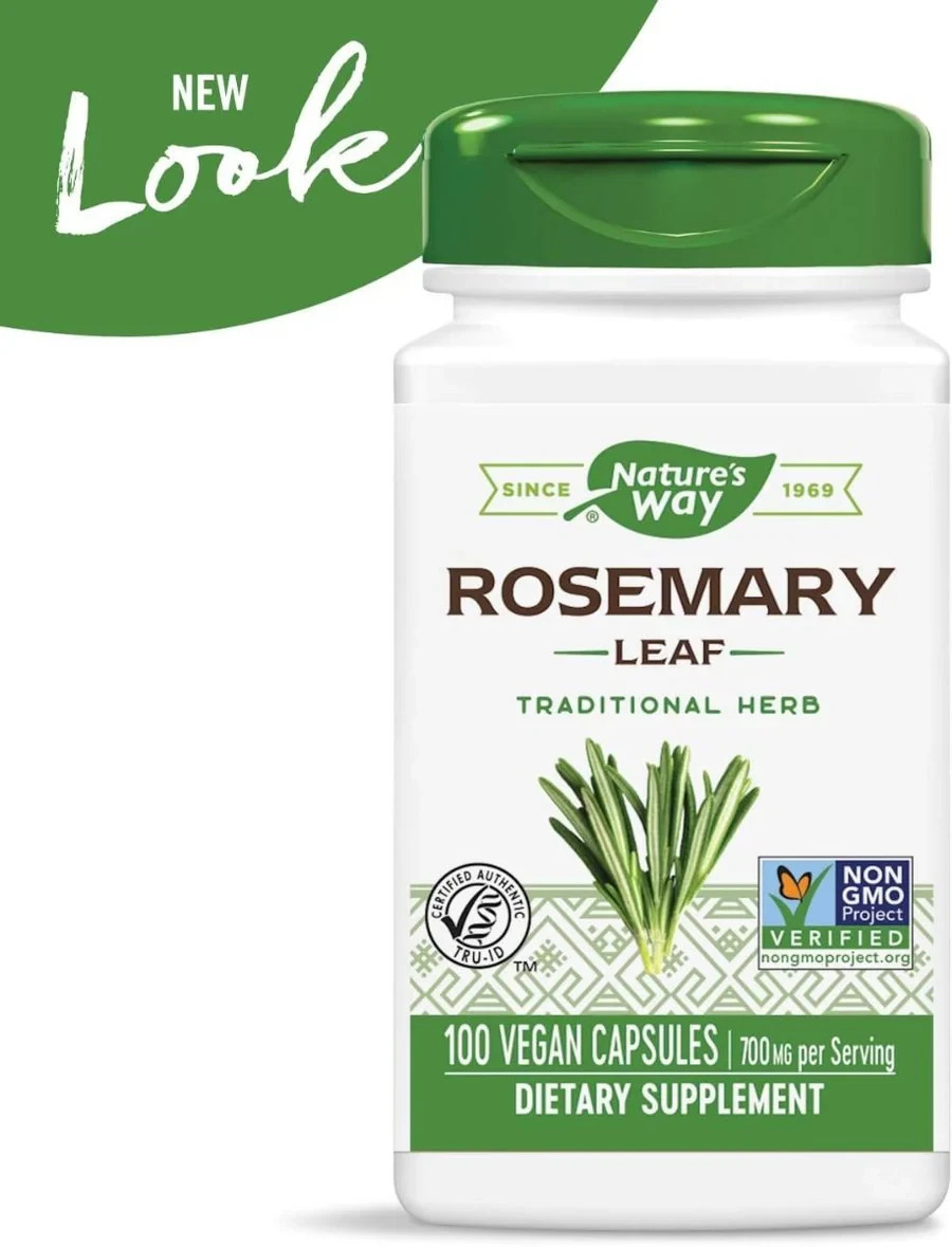( 2 pack )Nature’s Way, Rosemary Leaf, 100 Vegan Capsules (700 mg per Capsule)