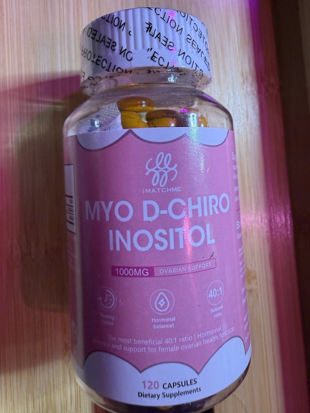 iMATCHME Myo & D-Chiro Inositol 2000mg 120 Capsules Hormone Support