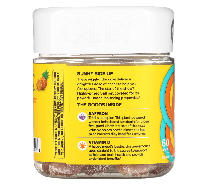 Hello Happy, Gummy Worms, Tropical Zing, 60 Gummies