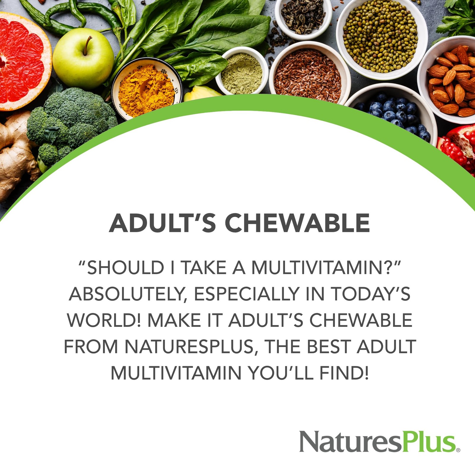 NaturesPlus Adult’s Chewable, Pineapple Flavor – 90 Count (Pack of 1), Yellow