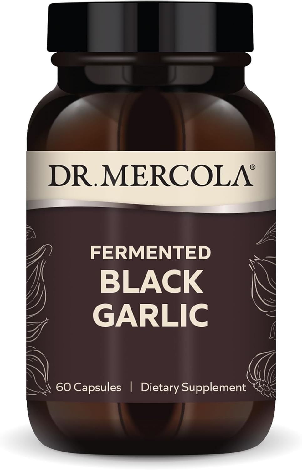 Dr. Mercola Fermented Black Garlic – Antioxidant Supplement – for Immune, Cellul