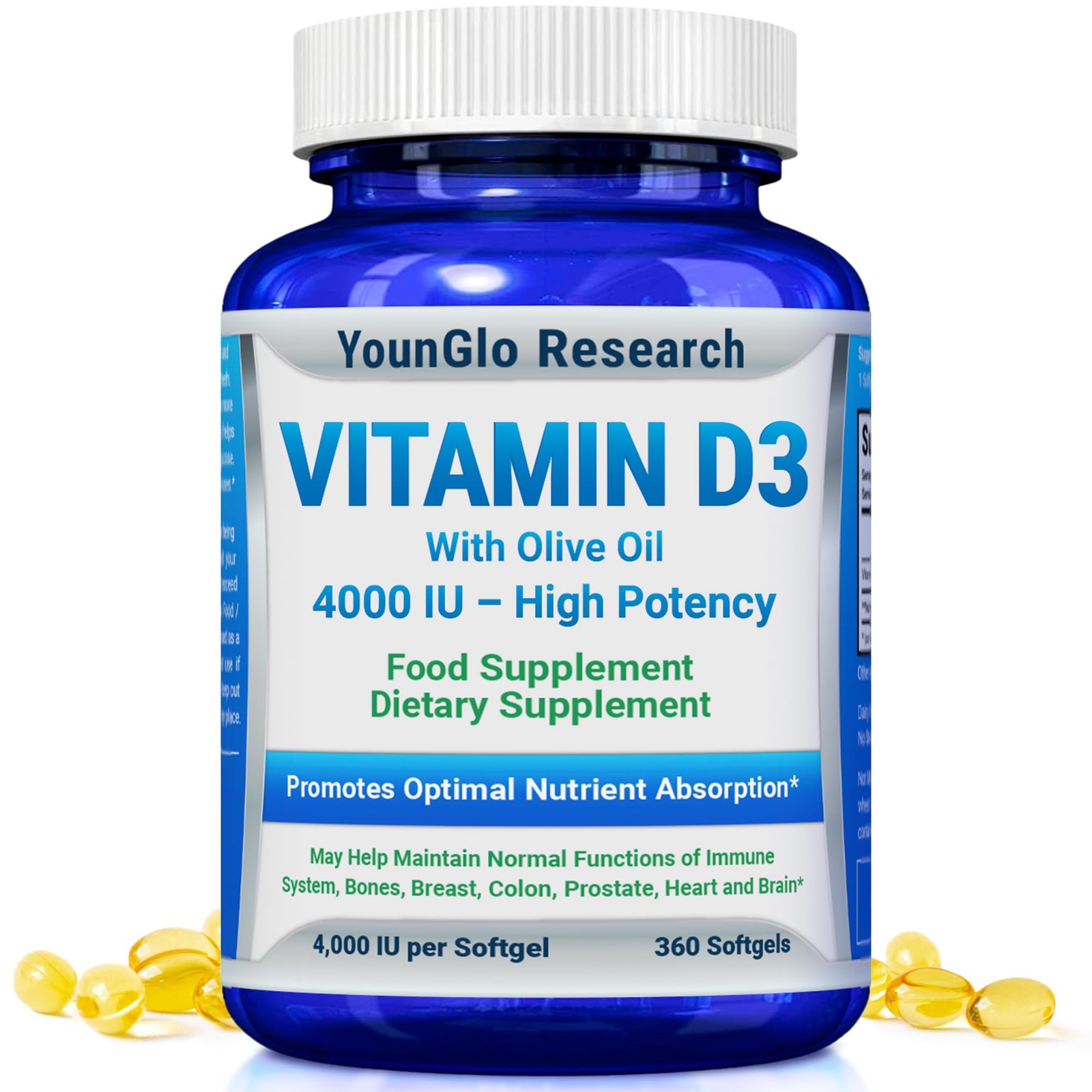 Vitamin D3 5000 IU 360 softgels