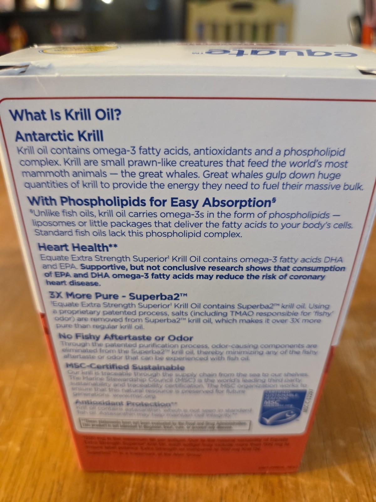Equate Extra Strength Krill Oil, 500mgꝉ, 150 Count BEST BY 10/31/2027