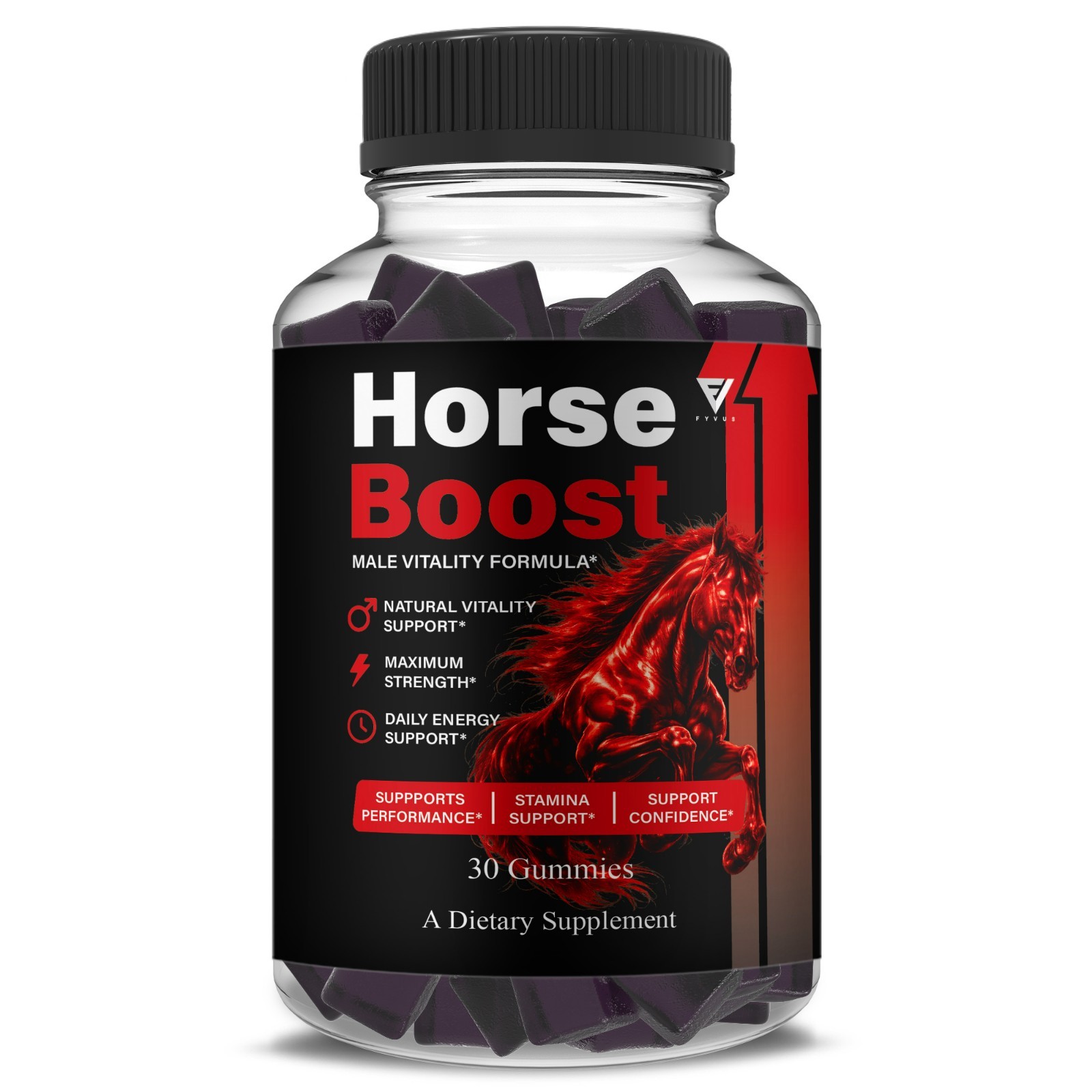 Horse Boost Gummies, HorseBoost Male Performance (30 Gummies)