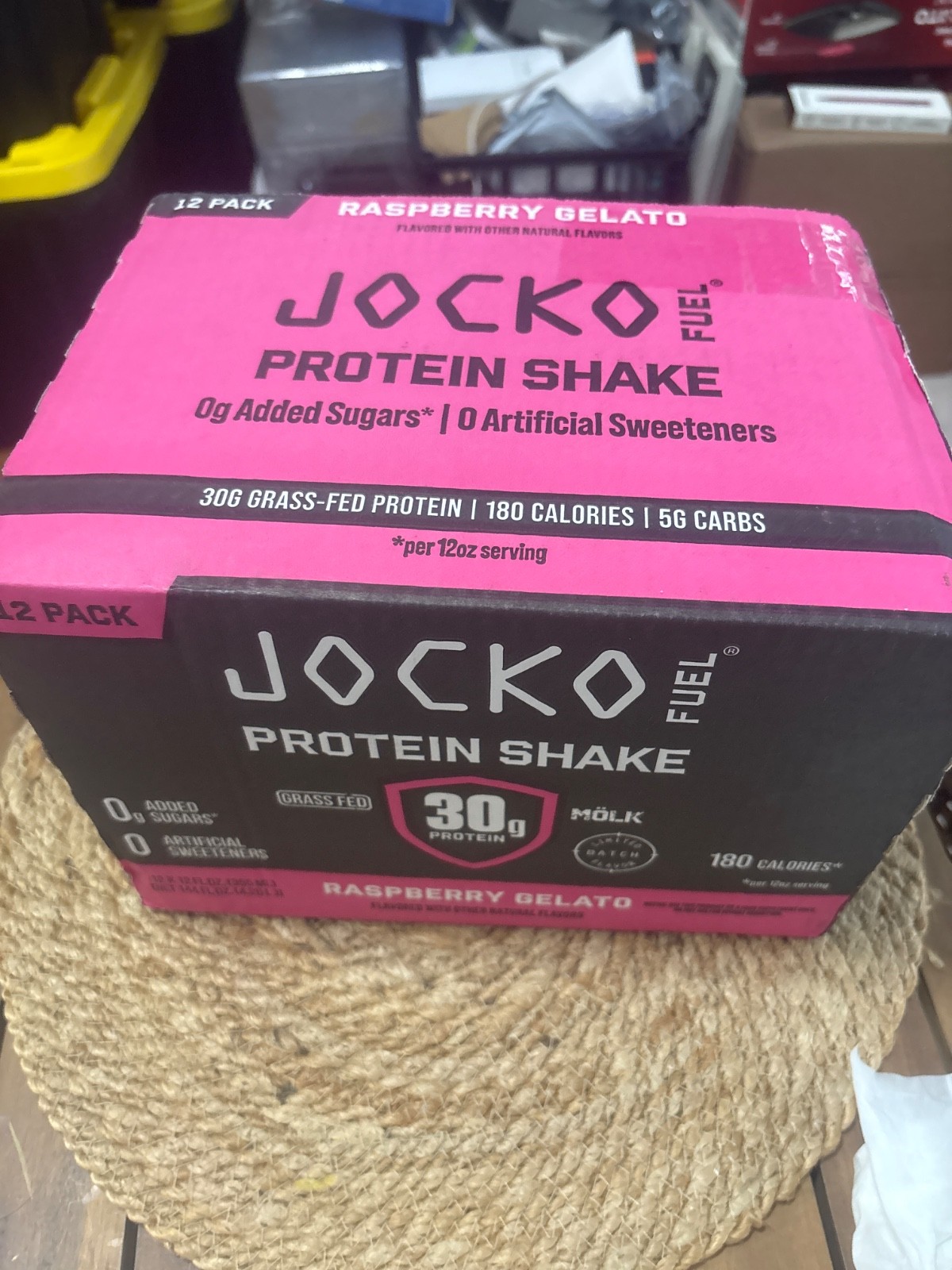 jocko protein shake 30 g protein 0 added sugar por 12 oz 12 packs