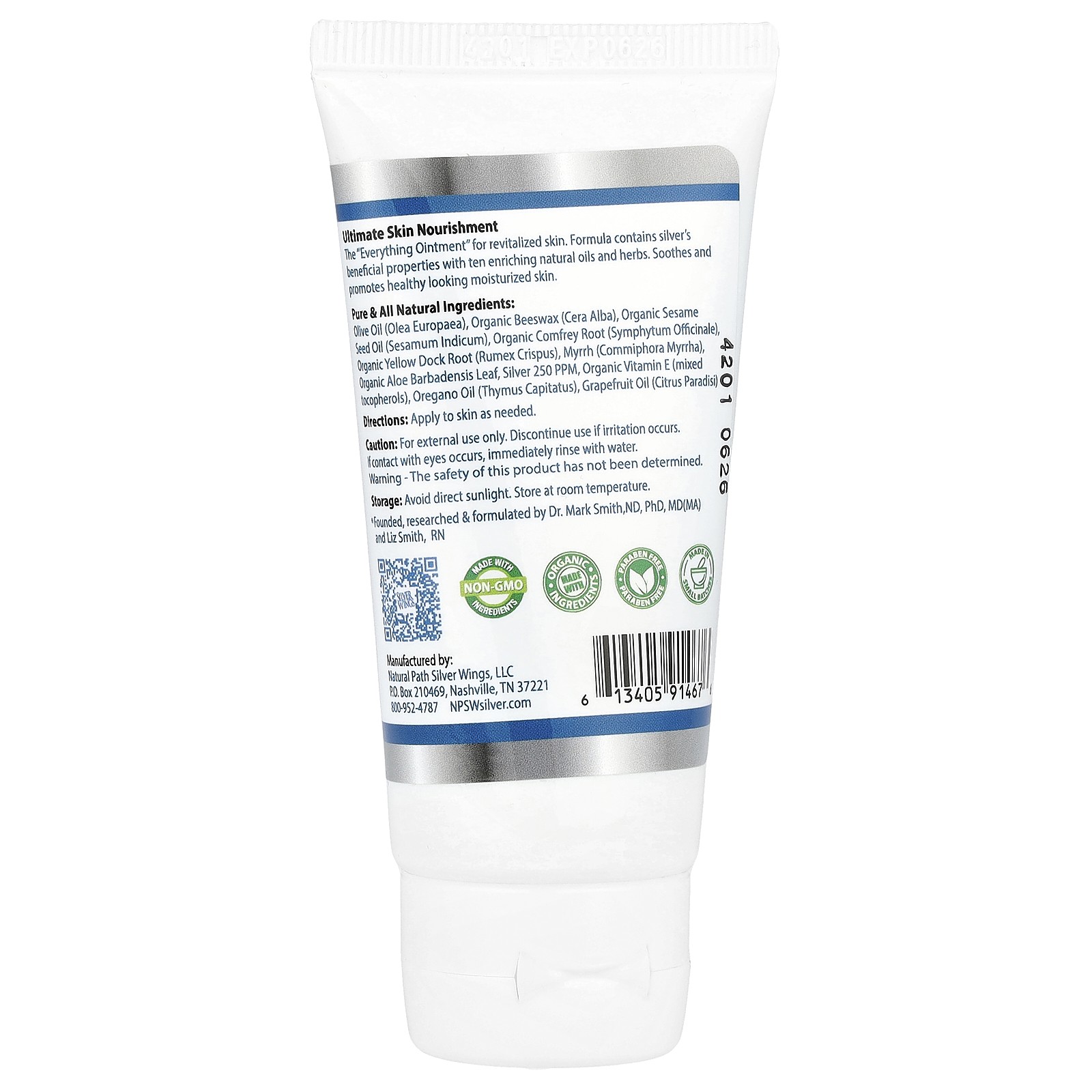 Silver Herbal Ointment, 1.5 oz