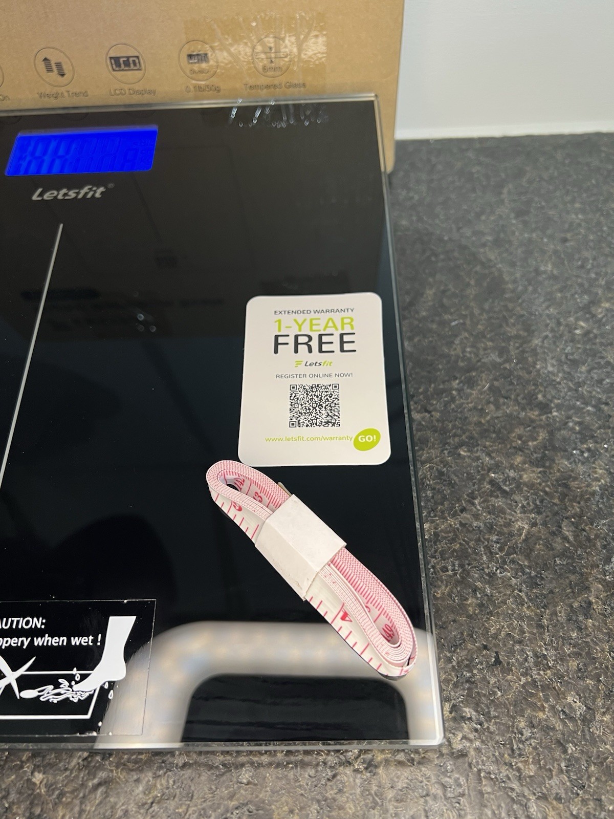 Letsfit Digital Scale (EB5636H) – BRAND NEW IN BOX 400lb Capacity/Tracks Weights