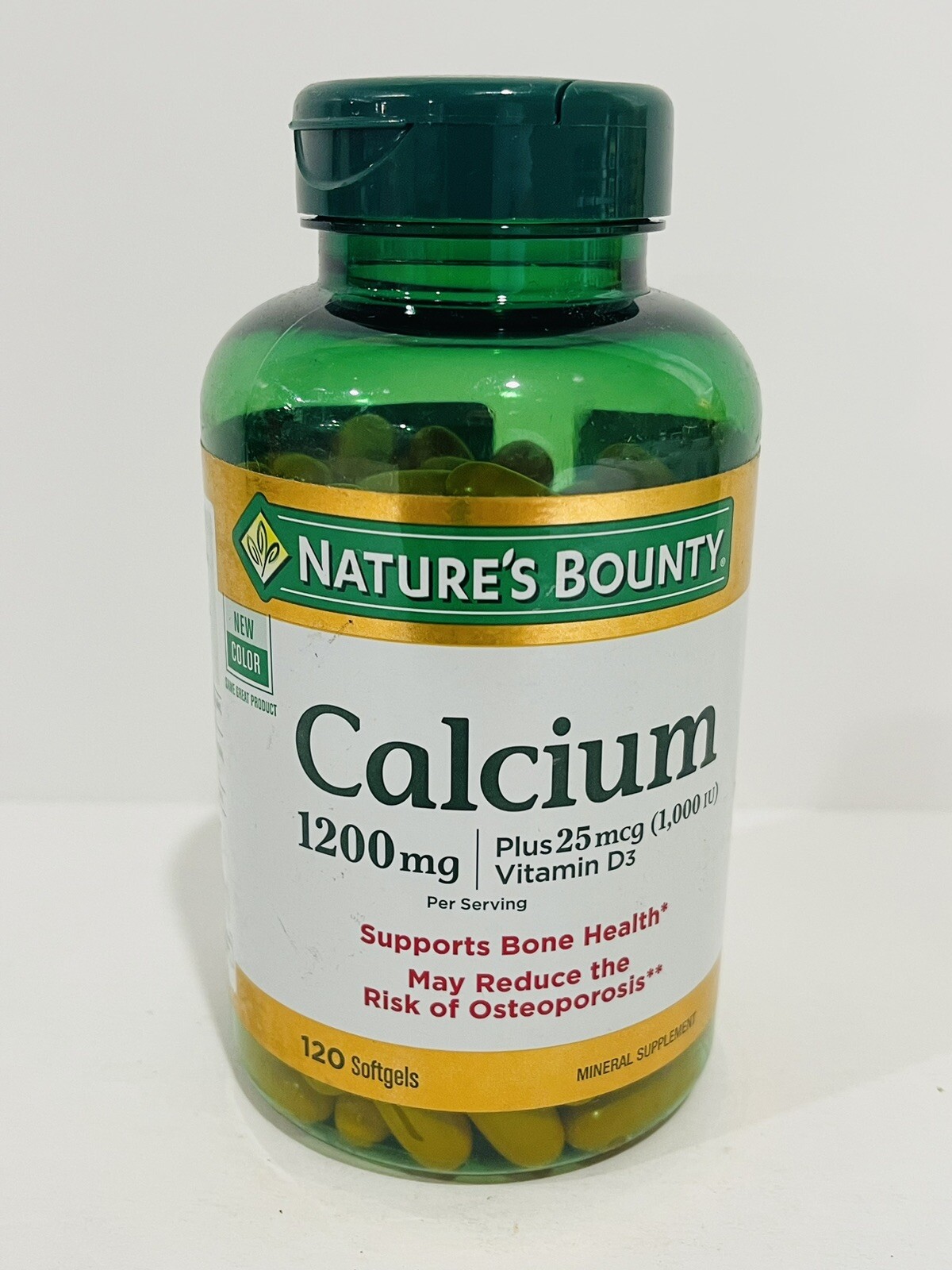 Nature’s Bounty 1200mg Calcium & 1000IU Vitamin D3, 120 Rapid Release Softgels