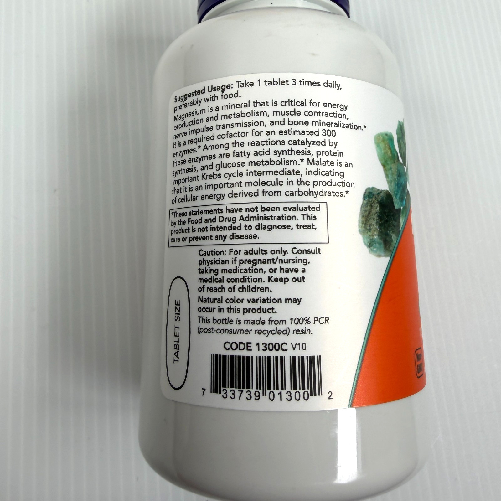 Lot 3 Now Foods Magnesium Malate 1000 mg 180 x 3 = 540 Tablets Best by: 08/2029