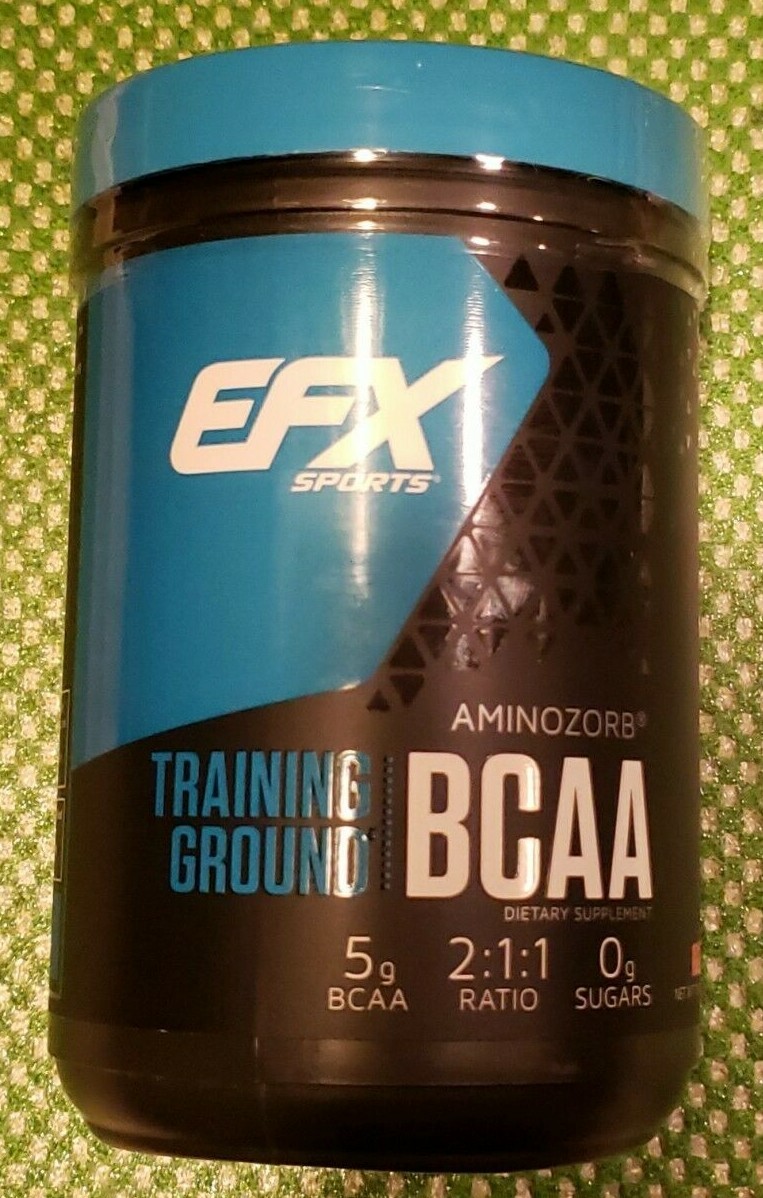 EFX Sports BCAA – Training Ground – 63 Servings – Strawberry Peach – Exp 10/2023