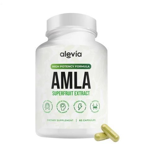 Alevia pure Amla Capsules 1000mg Indian Gooseberry Antioxidant Supplement 60c