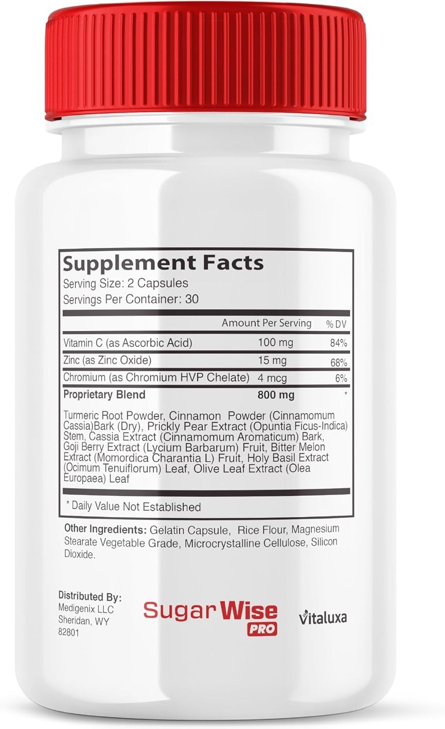 (5 Pack) Sugar Wise Pro Capsules, Advanced Formula Blood Support (300 Capsules)