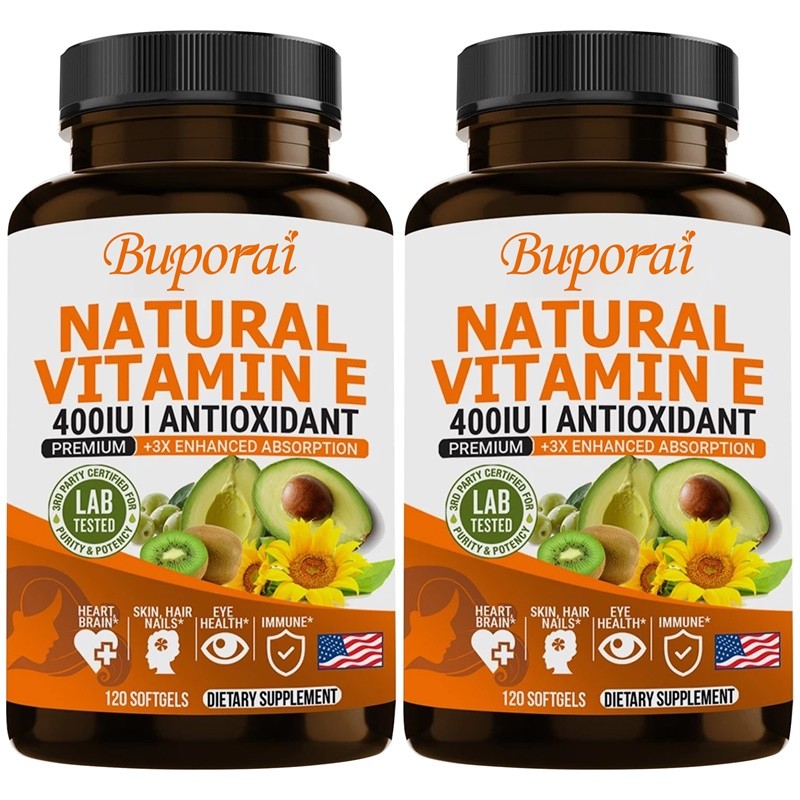 Vitamin E 400IU 240pcs, Promotes Collagen Production, Brightens Skin Tone