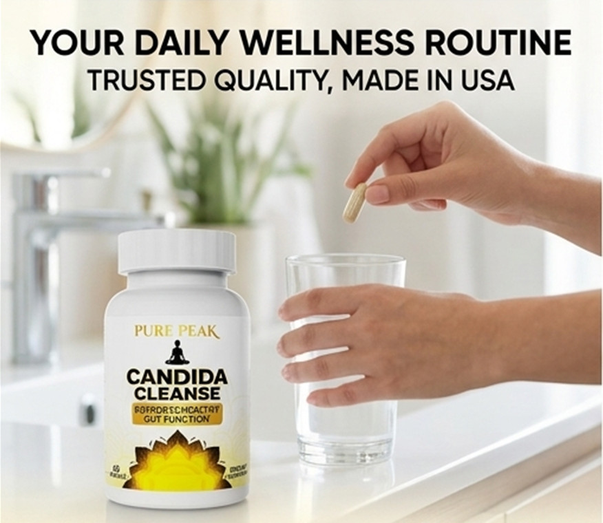 2-Pack PURE PEAK Candida Cleanse Healthy Gut Function Support 120 Capsules