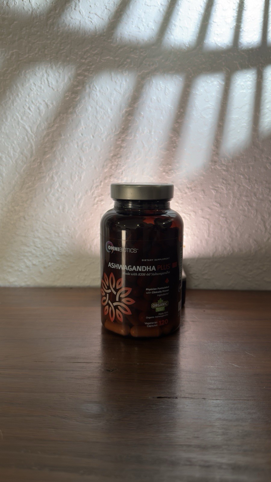 OmniBiotics Ashwagandha Plus KSM-66 900 mg, 120ct Vegetarian Gluten-Free