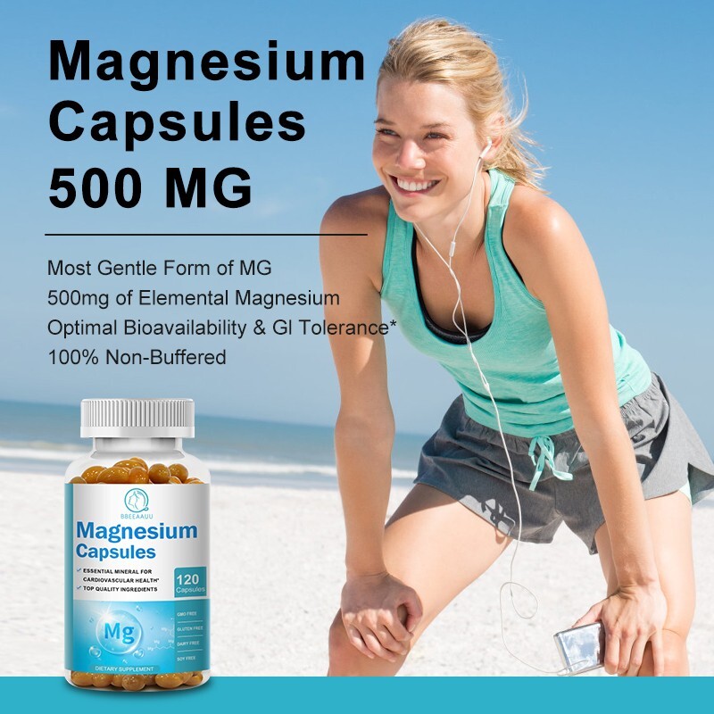 Magnesium Glycinate | 500mg | 240 Capsules | Buffered & Chelated