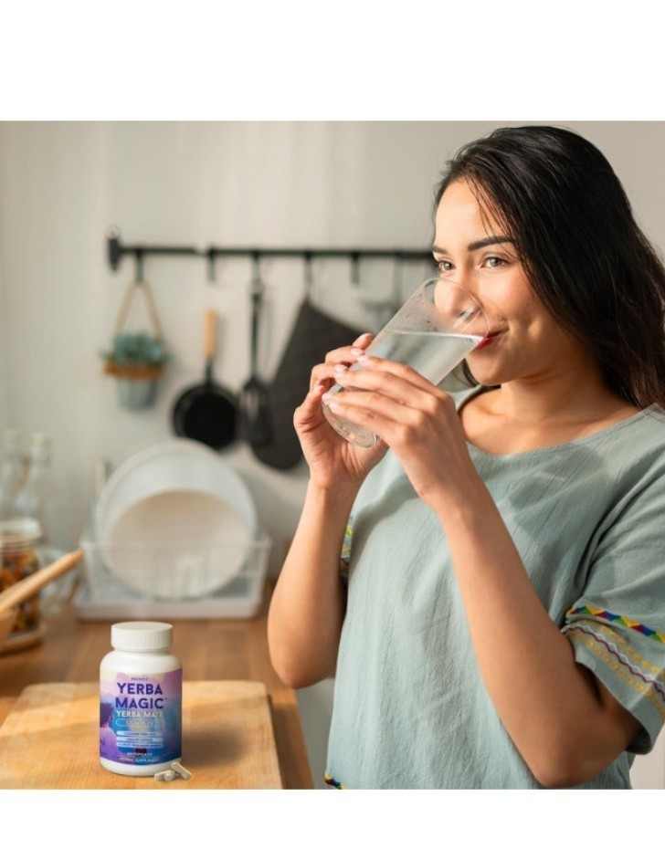 Brainista Yerba Magic: 100% Pure Unsmoked Yerba Mate, 75mg Caffeine, 60 Capsules