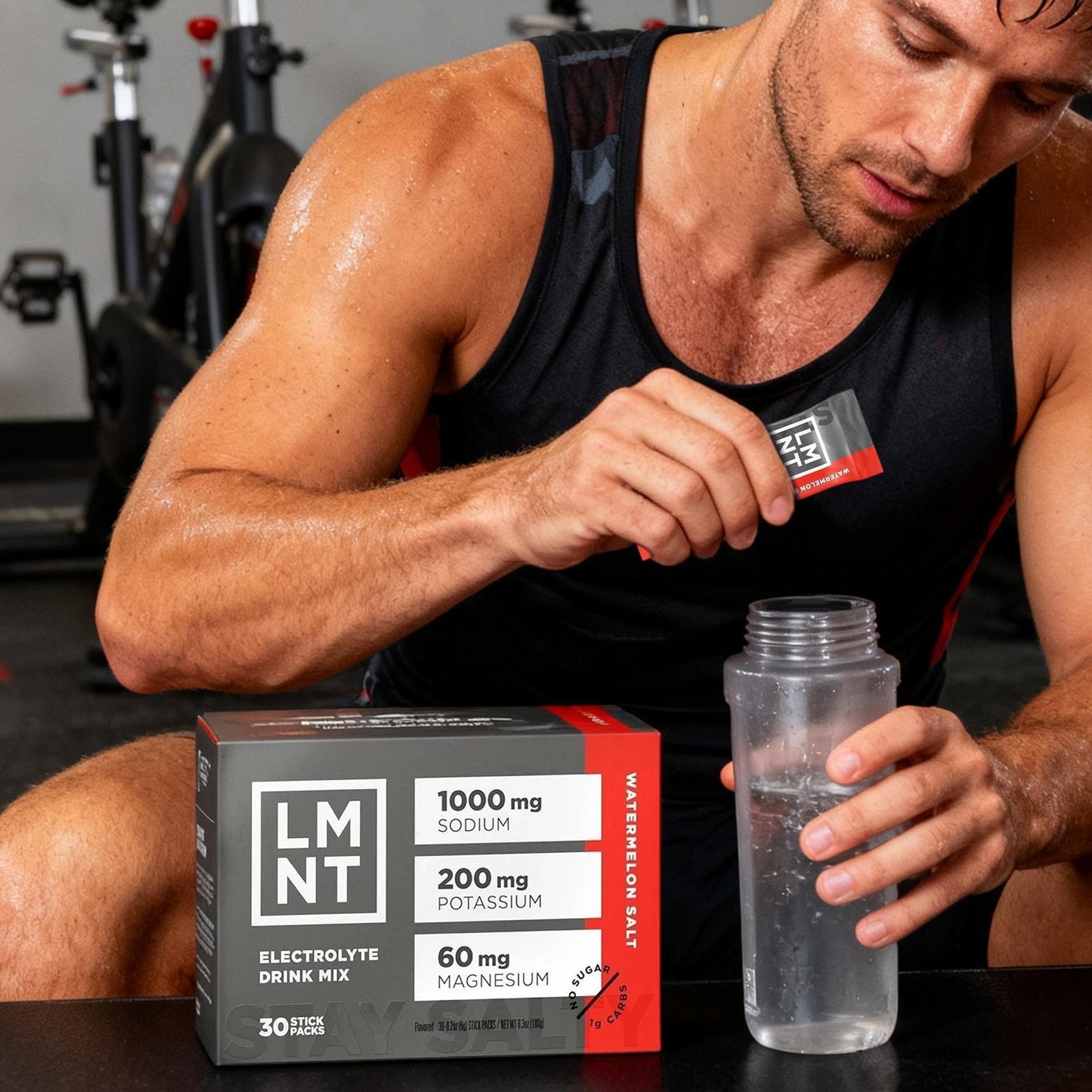 LMNT Zero Sugar Electrolytes – Watermelon Salt | Drink blend | 30-Count