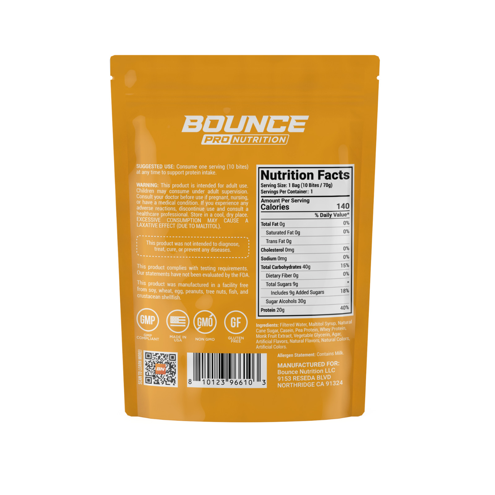 Protein Bites – 20G Per Bag – Churro