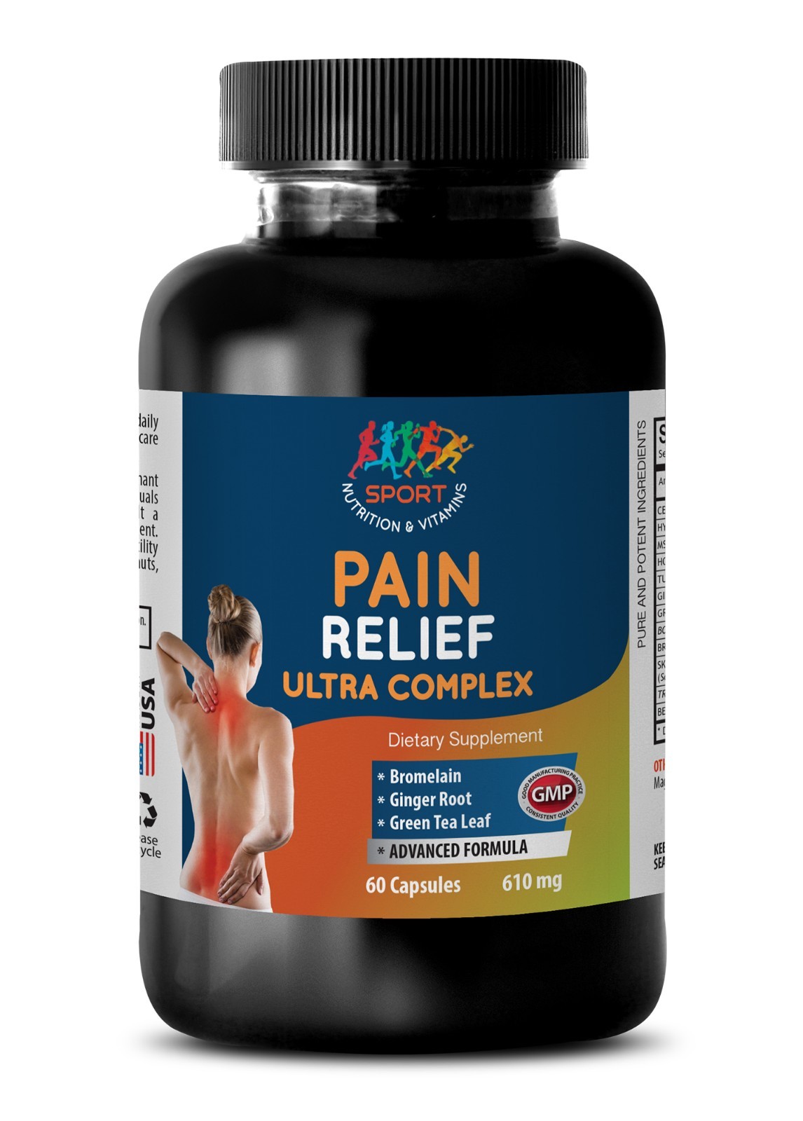 Back Pain Relief – PAIN RELIEF ULTRA COMPLEX 610MG 1B – Hyaluronic Acid Pills