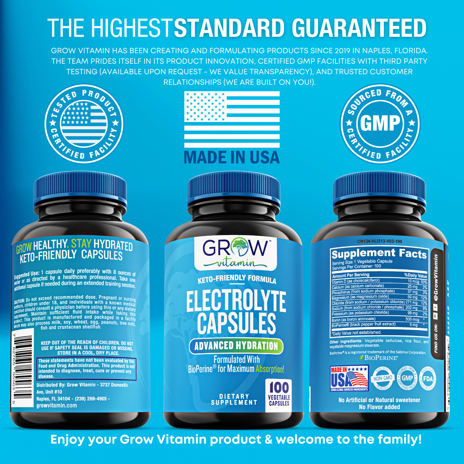 Salt Premium Electrolyte Capsules, 100 Capsules, Maximum Absorption