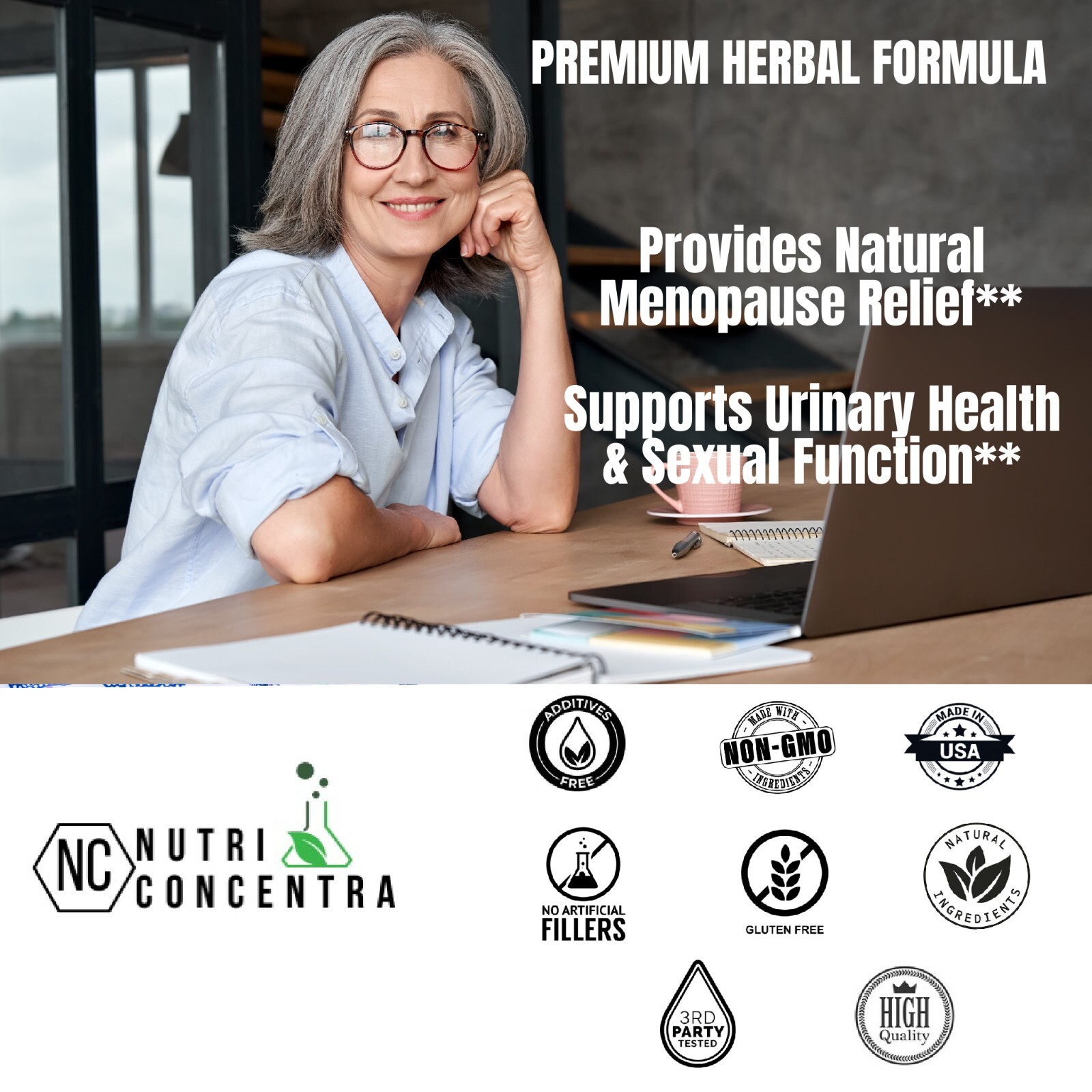 Black Cohosh, Isoflavone, Siberian Rhubarb, Menopause Control, 90 Capsules.