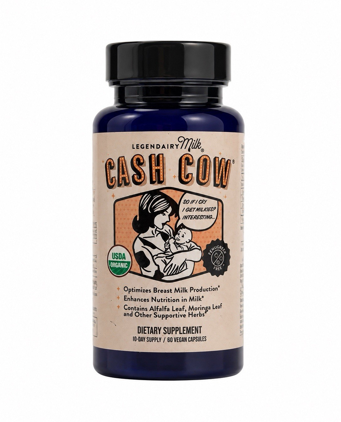 Legendairy Milk Cash Cow Breastfeeding Support 60 Vegan Capsules